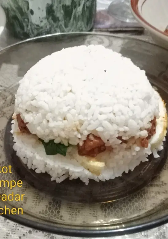 Resep Nasi Cokot Sambal Tempe dan Telur Dadar